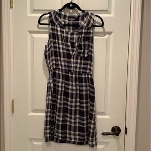 Market & Spruce blue plaid casual dress. Size small.